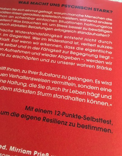 Resilienz Buch Rückseite