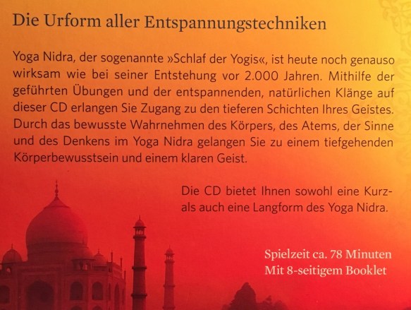 CD Yoga Nidra back