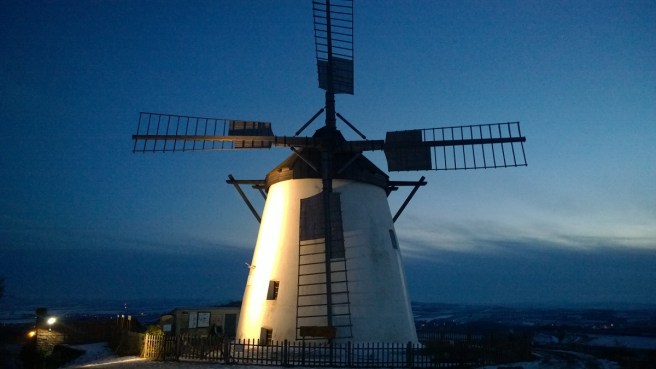 Retz Windmühle Nacht