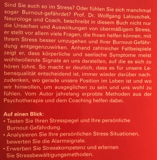 Buch Raus aus der Stressfalle Front
