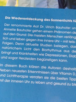Buch Licht baden Rückseite
